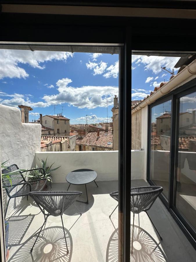 La Boheme Centre Historique - Terrasse Sur Les Toits - Hh Appartement Montpellier Buitenkant foto